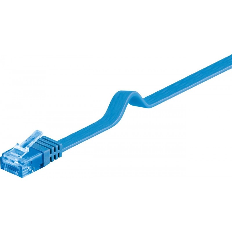 CABLE UTP CAT6A PLANO RJ45 M-M 2M AZUL