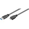 CABLE USB 3.0 TIPO A M MICRO B M 0,5MTS