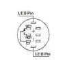 PULSADOR ANTIVANDALICO LED AZUL IP65 6V