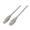CABLE USB A-B 2.0 M-M 1,8 MTS GRIS