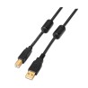 CABLE USB A-B 2.0 M-M 2MTS NEGRO HQ