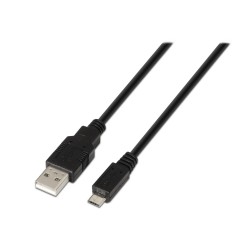 CABLE USB 2.0 M a MICRO USB 3M NEGRO
