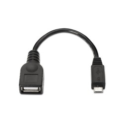 CABLE OTG USB MICRO B- A HEMBRA 0,15M