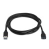 CABLE USB A 3.0 M-H 2MTS NEGRO V.3.0