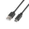 CABLE USB 2.0 TIPO A M-USB C M 1M NEGRO