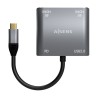 ADAPTADOR USB-C M-2xHDMI H V.3.0 4K@30Hz