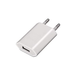 ALIMENTADOR 220V 1xUSB 1A BLANCO