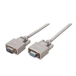 CABLE DB9 M-H 1,8MTS 1:1 GRIS (1:1)