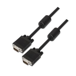 CABLE VGA M-M 10MTS NEGRO CON FERRITAS
