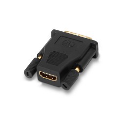 ADAPTADOR HDMI HEMBRA-DVI-D MACHO NIKEL