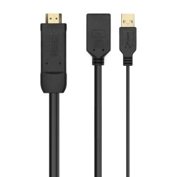 ADAPTADOR HDMI M+USB-DISPLAYPORT H 10cm