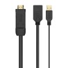 ADAPTADOR HDMI M+USB-DISPLAYPORT H 10cm