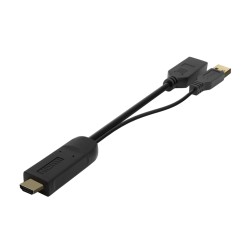 ADAPTADOR HDMI M+USB-DISPLAYPORT H 10cm