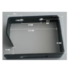 ESTRIBO GUIACABLES 2U VERTICAL METALICO