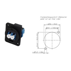 ADAPTADOR LC DUPLEX SM FORMATO NEUTRIK