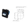 ADAPTADOR LC DUPLEX SM FORMATO NEUTRIK