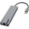 ADAPTADOR USB C-HDMI RJ45 2XUSB + USB-C