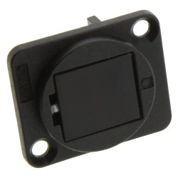 PLACA ADAPTADOR SERIE D XLR KEYSTON NEGR