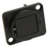 PLACA ADAPTADOR SERIE D XLR KEYSTON NEGR