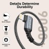 CABLE APPLE LIGHTNING Codo 90º-USB 2MTS