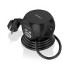 REGLETA 3 TOMAS SCHUKO+2xUSB+2xUSBc CUBO