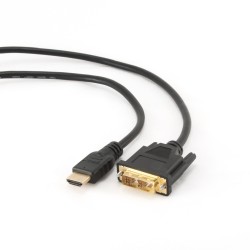 CABLE HDMI M-DVI-D 18+1 M 1,8MTS ORO