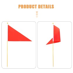 BANDERA SEÑALIZACION 50cm X 20cm ROJA