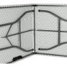 MESA PLEGABLE PORTATIL RECTAGULAR 1,8Mts