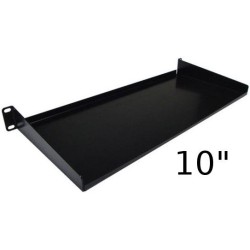 BANDEJA 10" 1U FRONTAL FONDO 160mm NEGRA