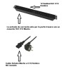 REGLETA 19" 12xC13 + LED+ PROTECSOBRECAR