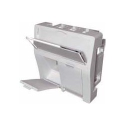 MODULO 45x45 2xRJ45 CON G-POLVO KEY BLAN