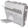 MODULO 45x45 2xRJ45 CON G-POLVO KEY BLAN