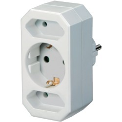 LADRON SCHUKO 1 MACHO-3 HEMBRAS 1xTT 2SI