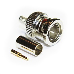 CONECTOR BNC MACHO RG59 HD 3G CRIMPAR