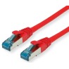 CABLE SFTP CAT6A RJ45 M-M 0,15M ROJO LSZ
