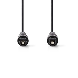 CABLE AUDIO TOSLINK M-M 2MTS NEGRO