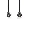 CABLE AUDIO TOSLINK M-M 2MTS NEGRO