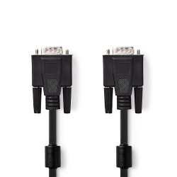 CABLE VGA M-M 2MTS NEGRO CON FERRITAS