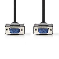 CABLE VGA M-M 2MTS NEGRO CON FERRITAS