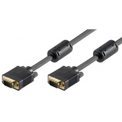 CABLE VGA M-M 5MTS NEGRO CON FERRITAS