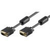 CABLE VGA M-M 5MTS NEGRO CON FERRITAS