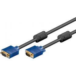CABLE VGA M-H 5MTS CARCASA AZUL