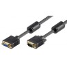 CABLE VGA M-H 20MTS NEGRO CON FERRITA