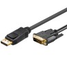 CABLE DISPLAYPORT M-DVI-D M 2M NEGRO