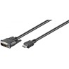 CABLE HDMI M-DVI-D 18+1 M 10MTS NIKEL