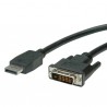 CABLE DISPLAYPORT M-DVI-D M 2M NEGRO