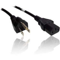 CABLE ALIMENTACION USA-C13 H 5M NEGRO