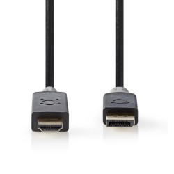 CABLE DISPLAYPORT M-HDMI MACHO 2M V.1.2