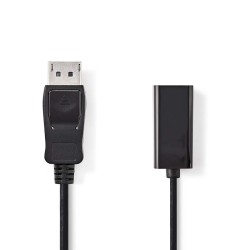ADAPTADOR DISPLAYPORT M-HDMI H 20cm NEGR