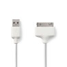 CABLE APPLE 30 POLOS USB 2MTS BLANCO
